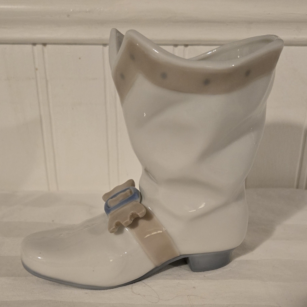 Vintage Victorian Boot Vase